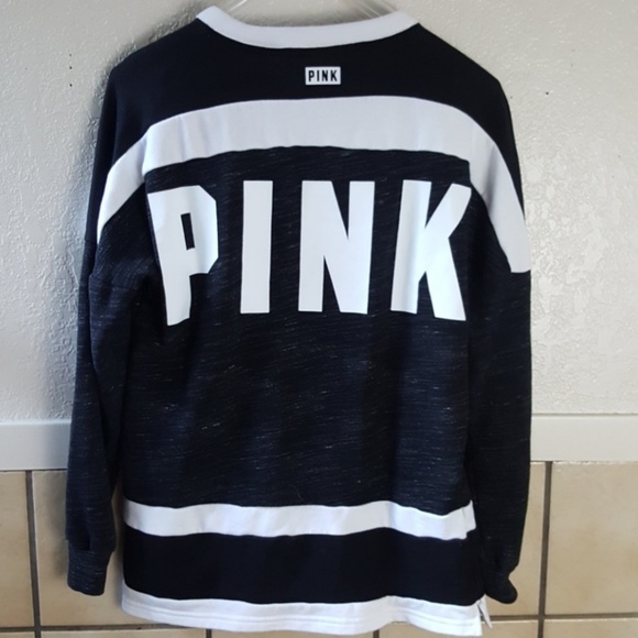 PINK Victoria's Secret Tops - Victoria's secret's PINK pull over sweatshirt EUC